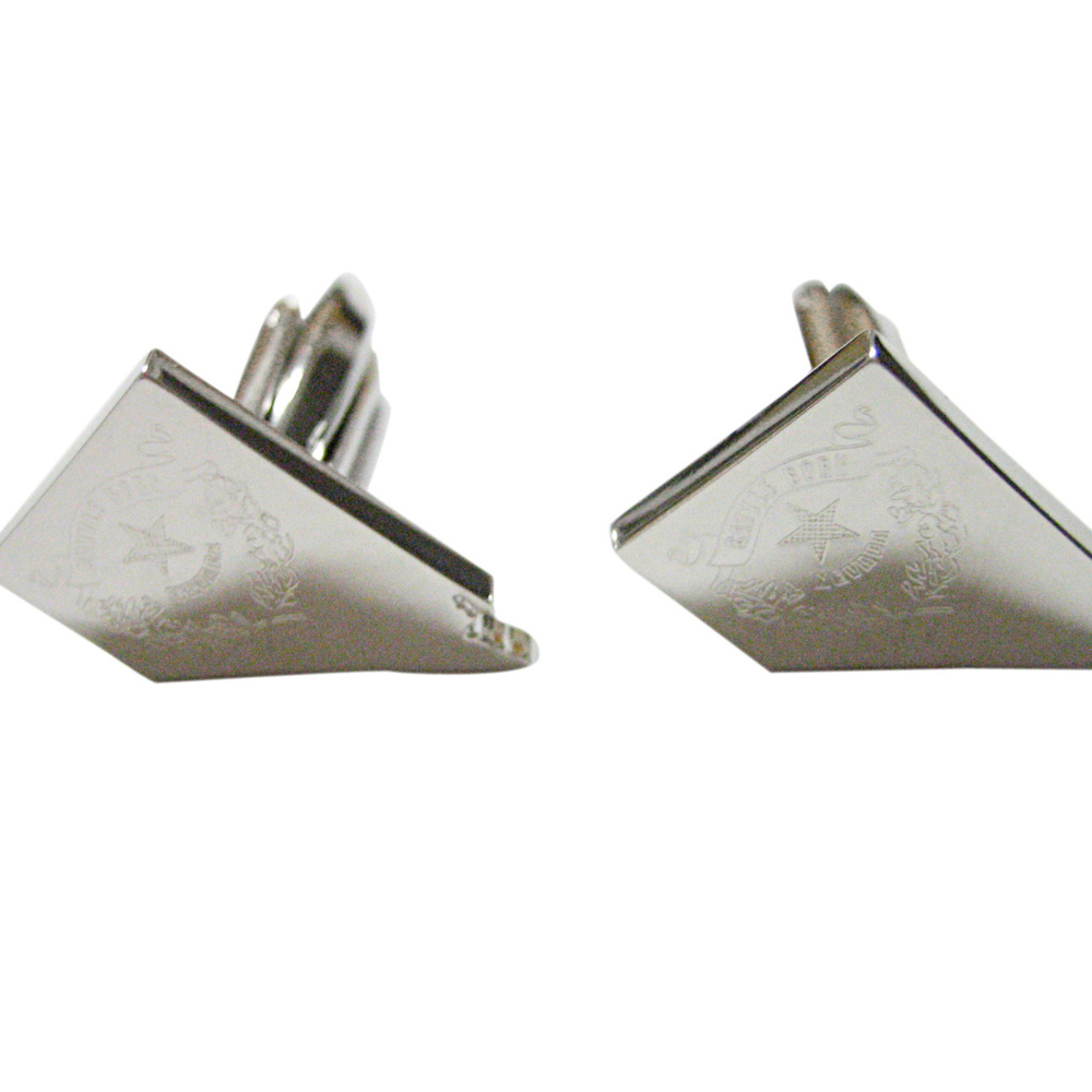 Nevada State Map Shape And Flag Design Cufflinks - image 1